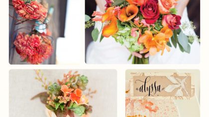 Colour Palette - Orange Wedding Theme